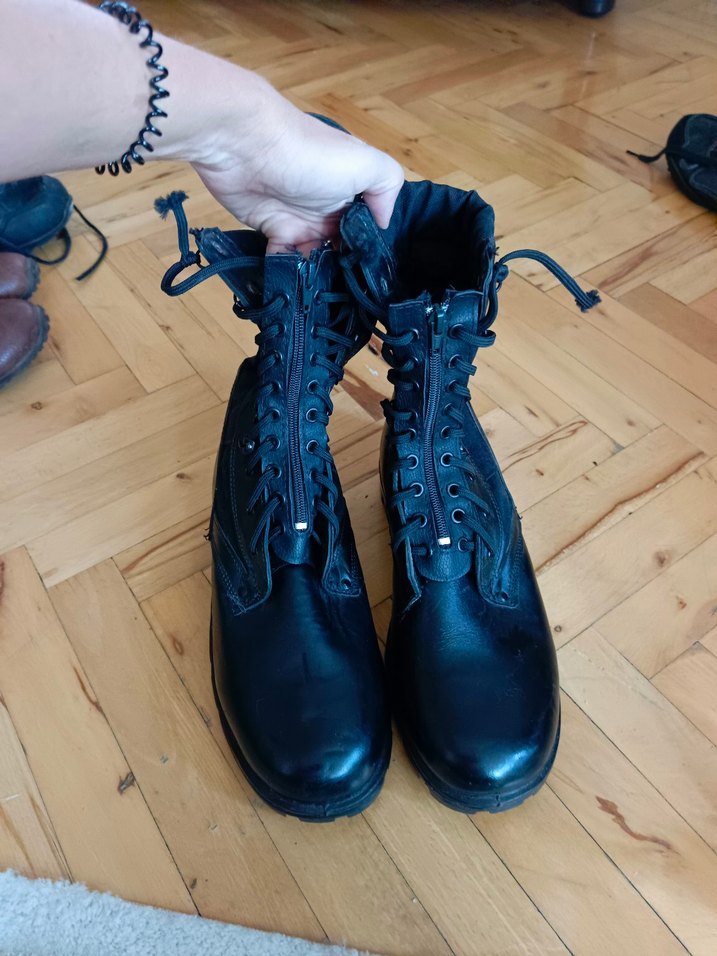 Siyah Askeri Bot Kamuflaj Desenli Erkek Bot - Görsel 4