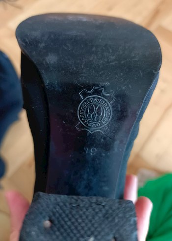 İtalyan Marka Çorap Süet Topuklu Kadın Bot - Görsel 6