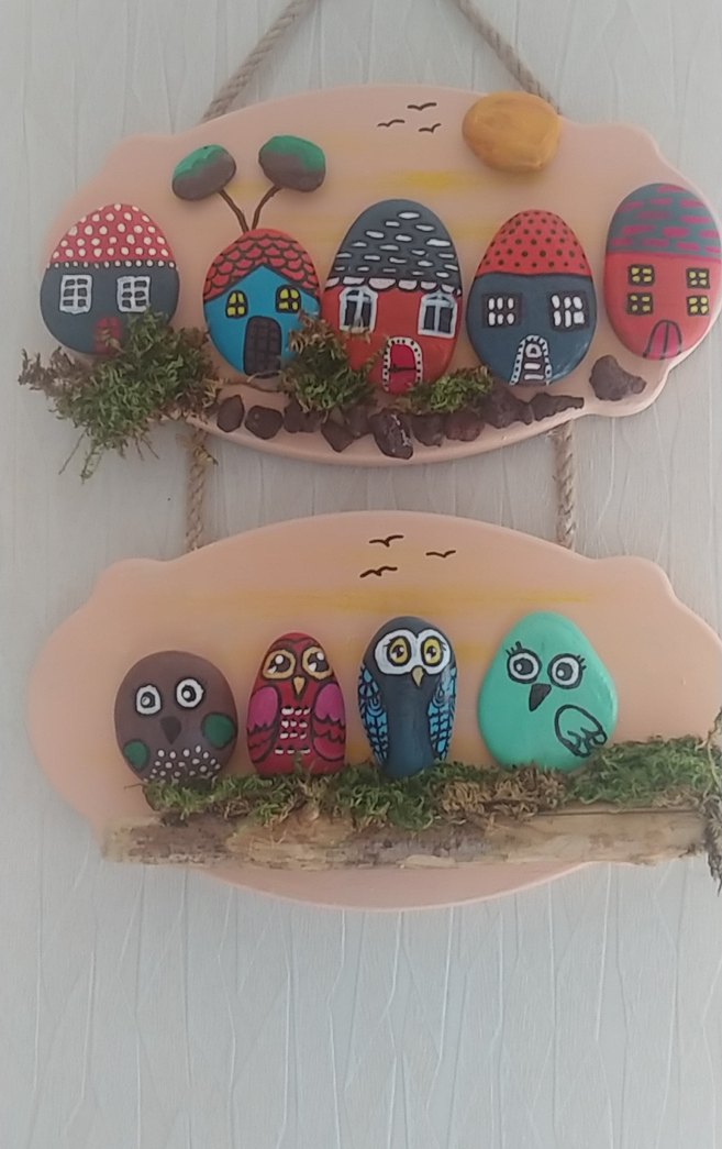 Renkli Kuş ve Ev Temalı Duvar Süsü - Görsel 2