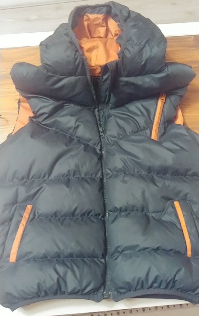 Fermuarlı Yüksek Yakalı petrol mavisi Erkek Yelek - Görsel 2