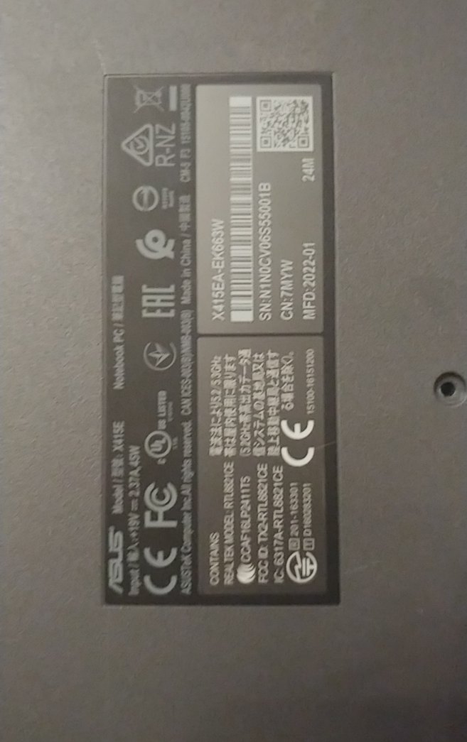 Siyah Dizüstü Bilgisayar Alt Kasa - Görsel 2