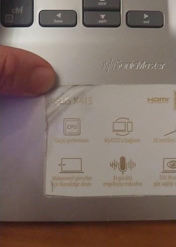 Gri Laptop Klavyesi ve Dokunmatik Panel - Görsel 5