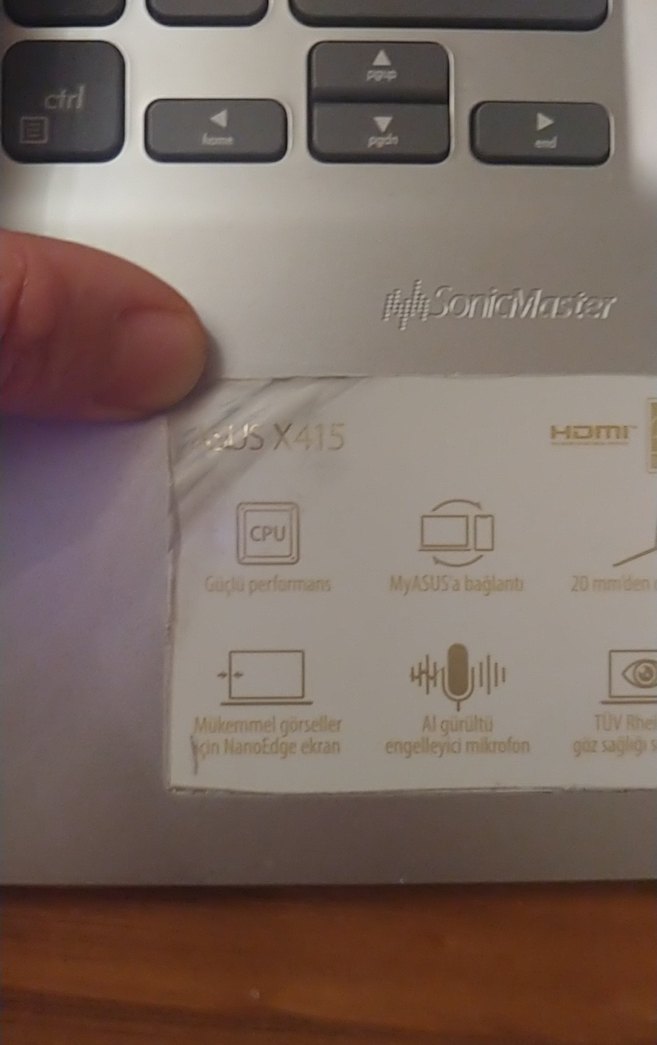 Gri Laptop Klavyesi ve Dokunmatik Panel - Görsel 5