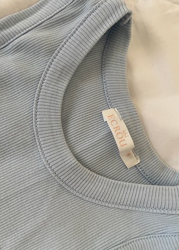 AÇIK MAVİ AYICIK BASKILI KOLSUZ BLUZ - Görsel 2