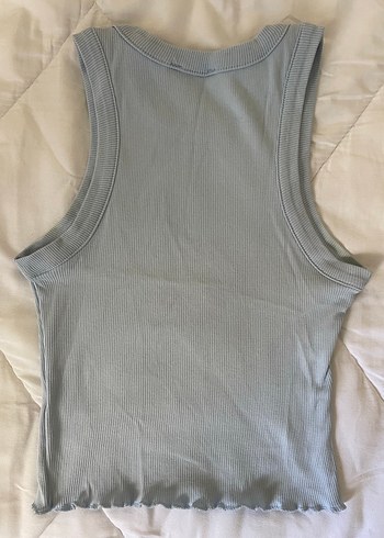 AÇIK MAVİ AYICIK BASKILI KOLSUZ BLUZ - Görsel 4