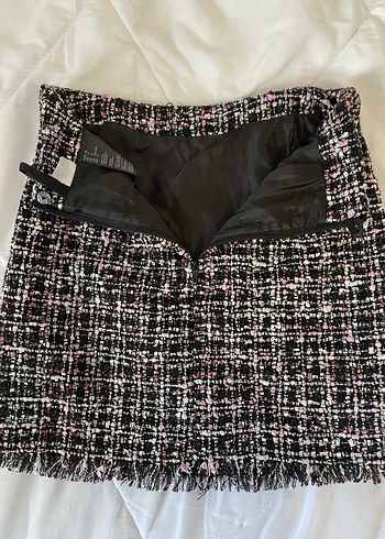 Kadın Çok Renkli Örgü Mini Etek - Görsel 5