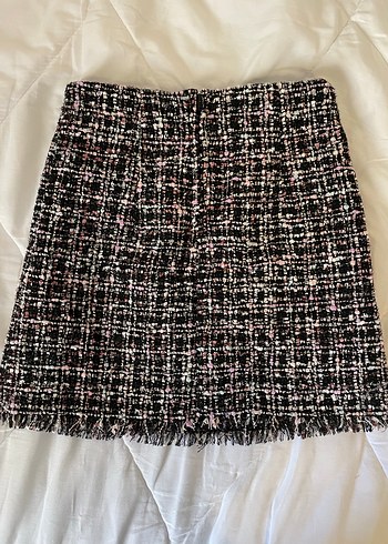 Kadın Çok Renkli Örgü Mini Etek - Görsel 4