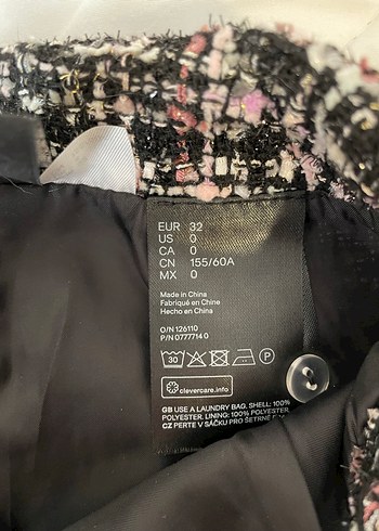 Kadın Çok Renkli Örgü Mini Etek - Görsel 2