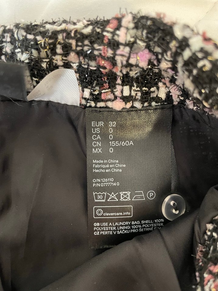 Kadın Çok Renkli Örgü Mini Etek - Görsel 2