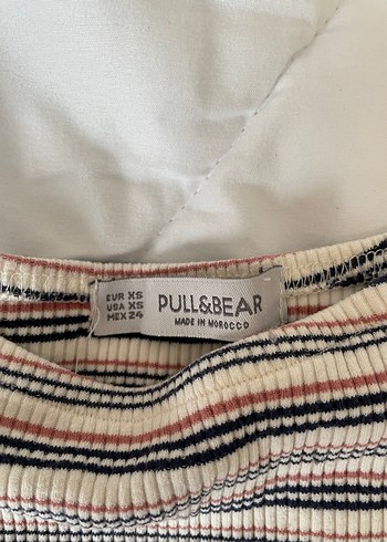 Çizgili Kısa Kollu Bluz - Görsel 2