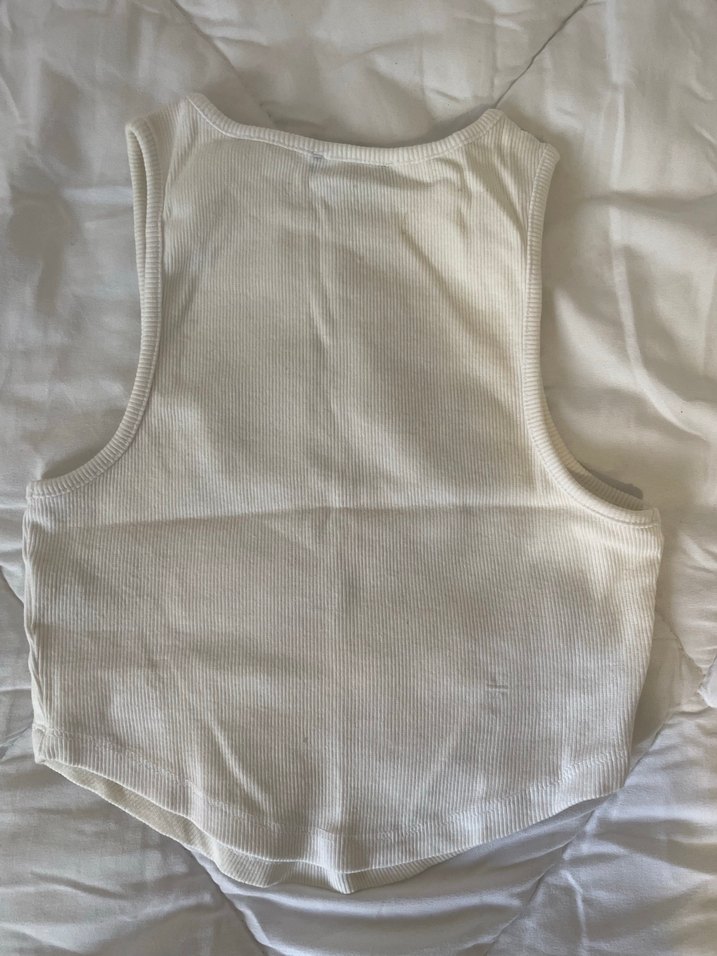 Beyaz Baskılı Atlet - Görsel 2