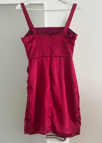 Trendyol & Milla Bordo Drapeli Elbise