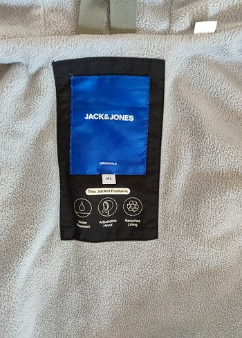 xl Beden Jack & Jones Siyah Erkek mont