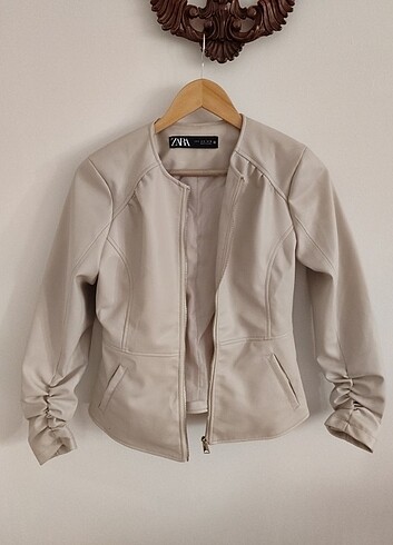 Zara deri ceket - Görsel 7