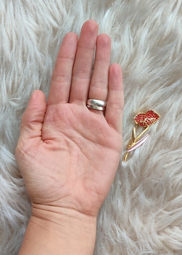 Çiçek broş - Görsel 2