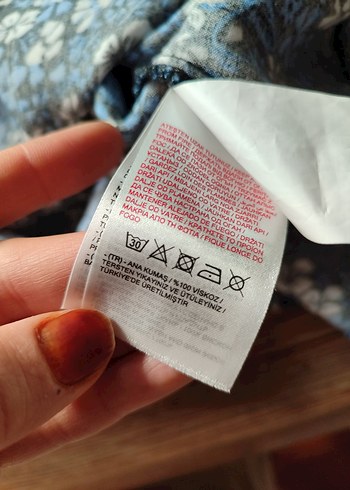 Mavi Bohem Uzun Kollu Mini Elbise - Görsel 4