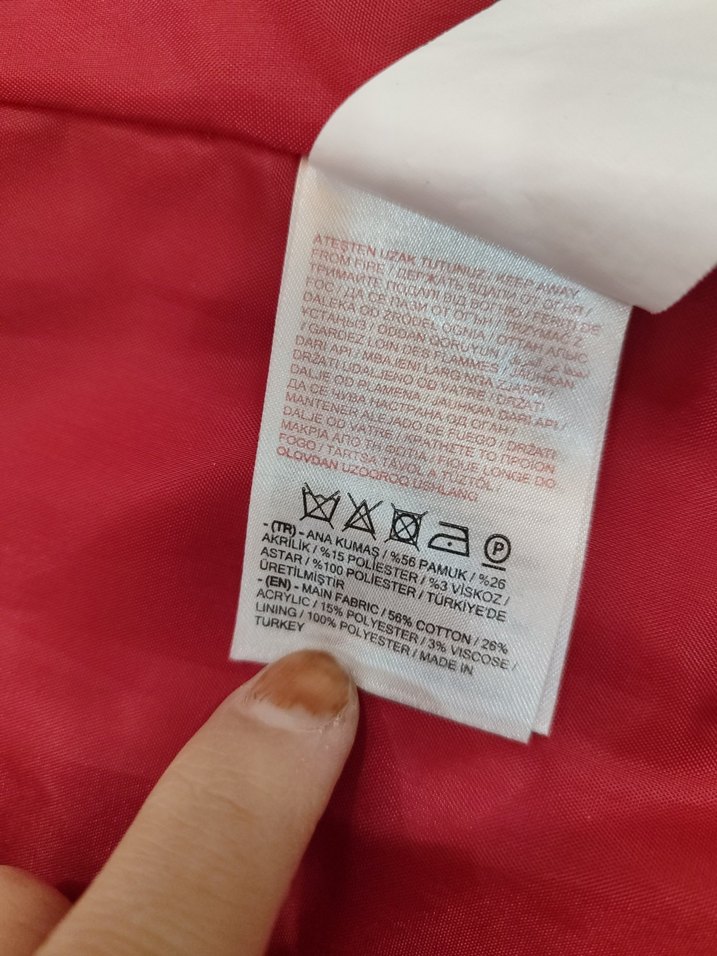 Düğmeli Kırmızı Midi Kadın Blazer Ceket - Görsel 5