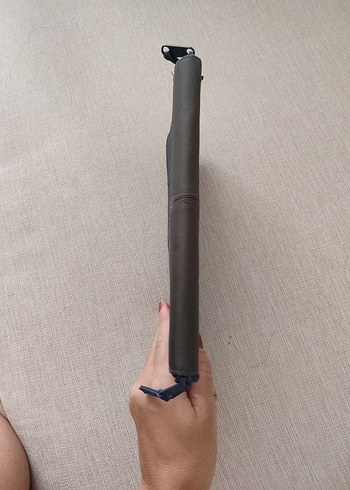 Lacivert Süet Fermuarlı seyahat çantası - Görsel 5