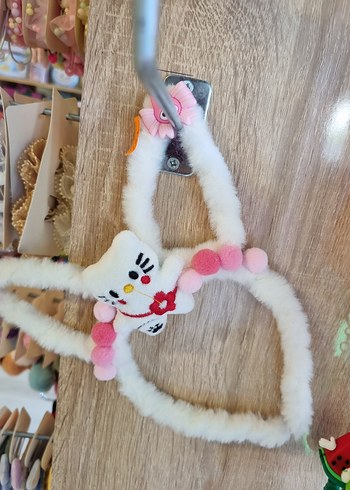 Çok Renkli Ponponlu ve Püsküllü Çocuk Saç Bandı - Görsel 3