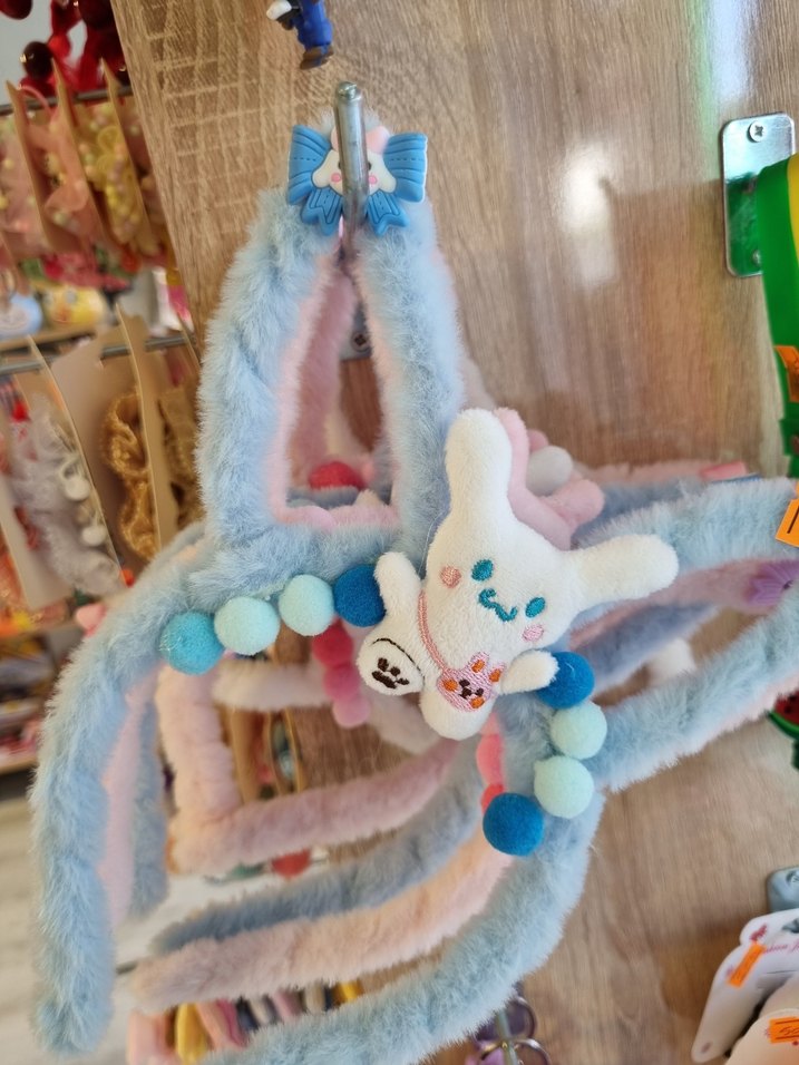 Çok Renkli Ponponlu ve Püsküllü Çocuk Saç Bandı - Görsel 2