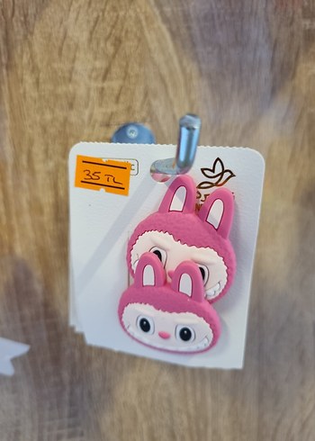 Pembe Baskılı Cırt Cırtlı Çocuk Toka Seti - Görsel 2