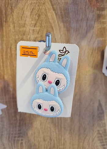 Pembe Baskılı Cırt Cırtlı Çocuk Toka Seti - Görsel 3