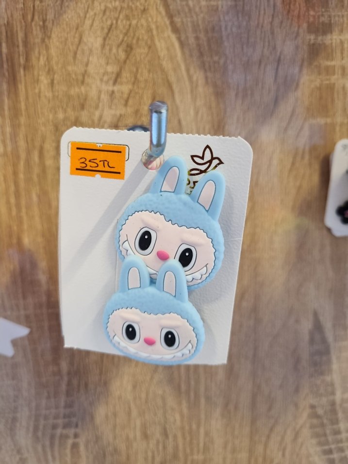 Pembe Baskılı Cırt Cırtlı Çocuk Toka Seti - Görsel 3