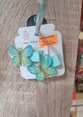 Pembe Kelebek Figürlü Çocuk Toka - Görsel 3