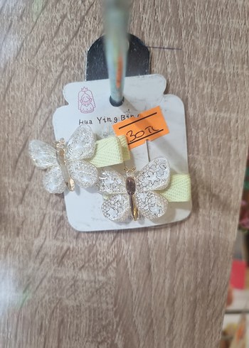 Pembe Kelebek Figürlü Çocuk Toka - Görsel 5