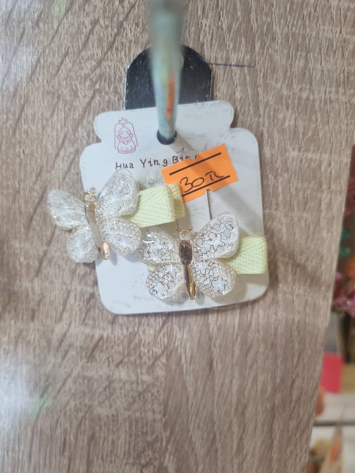 Pembe Kelebek Figürlü Çocuk Toka - Görsel 5