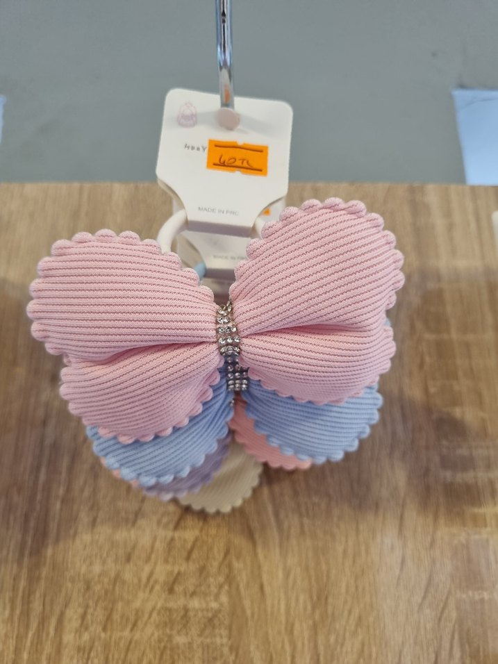 Çok Renkli Bağlamalı Lastikli Çocuk Saç Bandı - Görsel 2