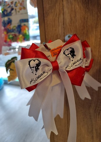 Renkli Baskılı Fiyonklu Çocuk Toka - Görsel 2