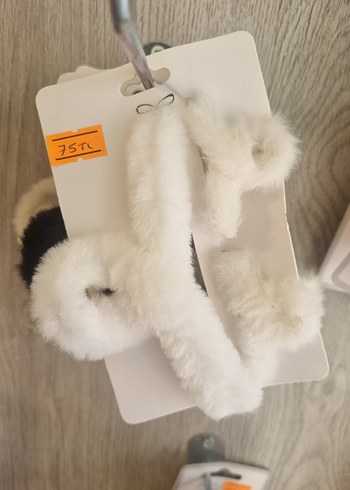 Pembe Peluş Detaylı Çocuk Toka Seti - Görsel 3