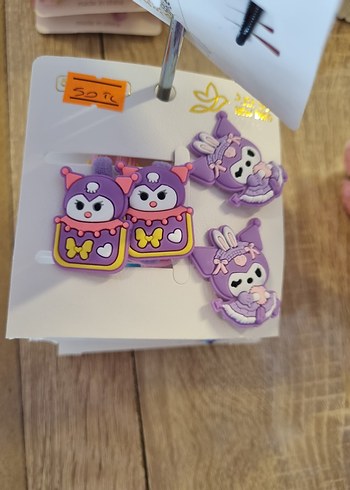 Mor Gotik Tarzı Çocuk Saç Tokası Seti - Görsel 2