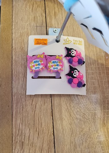 Mor Gotik Tarzı Çocuk Saç Tokası Seti - Görsel 5