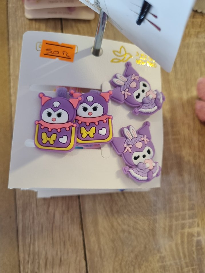 Mor Gotik Tarzı Çocuk Saç Tokası Seti - Görsel 2