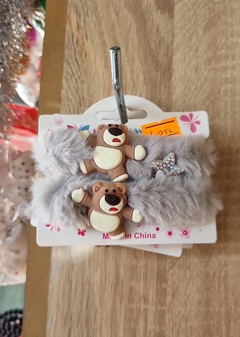 Kahverengi Kürklü Tavşan Figürlü Çocuk Toka - Görsel 3