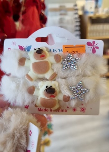 Kahverengi Kürklü Tavşan Figürlü Çocuk Toka - Görsel 2