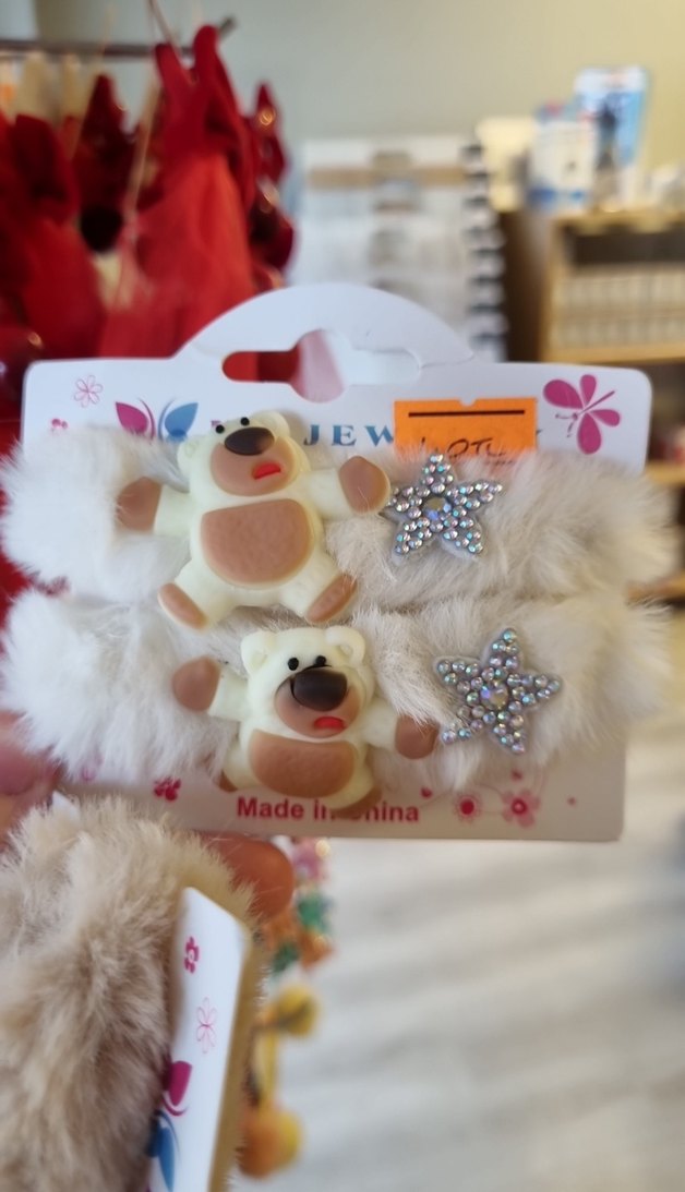 Kahverengi Kürklü Tavşan Figürlü Çocuk Toka - Görsel 2