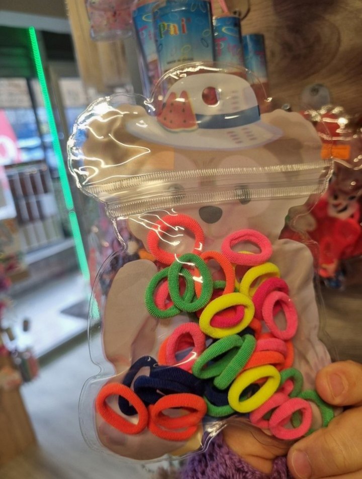 Renkli Bohem Elastik Saç Bantları - Görsel 5