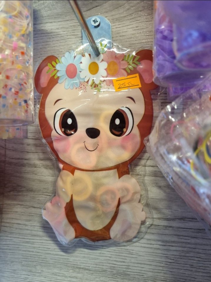 Renkli Bohem Elastik Saç Bantları - Görsel 3