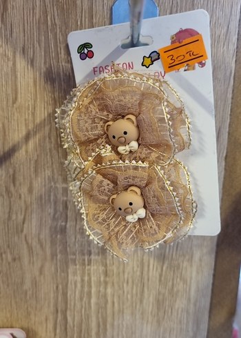 Pembe Fırfırlı Çocuk Saç Tokası - Görsel 5