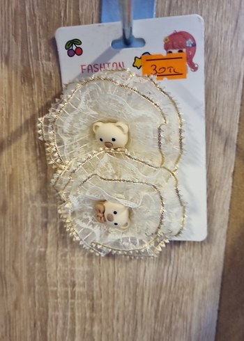 Pembe Fırfırlı Çocuk Saç Tokası - Görsel 6