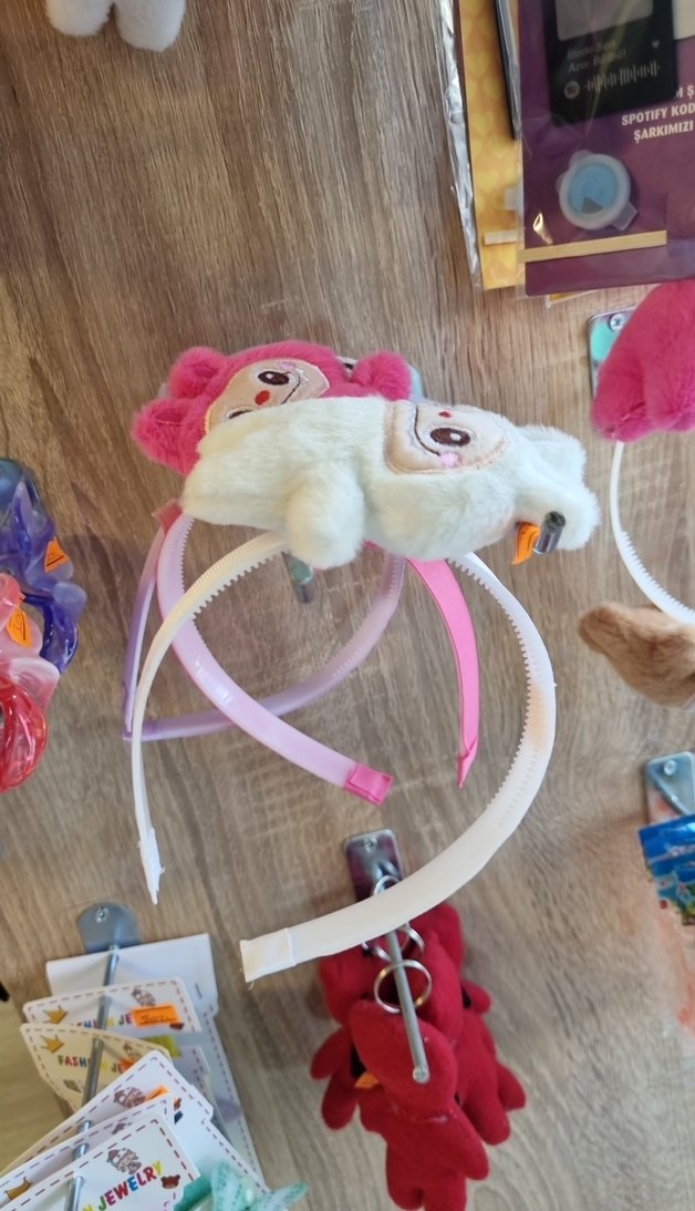 Renkli Desenli Tokalı Çocuk Saç Bandı - Görsel 3