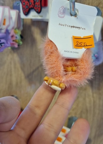 Beyaz Pastel Çocuk Saç Tokası Velcro - Görsel 5