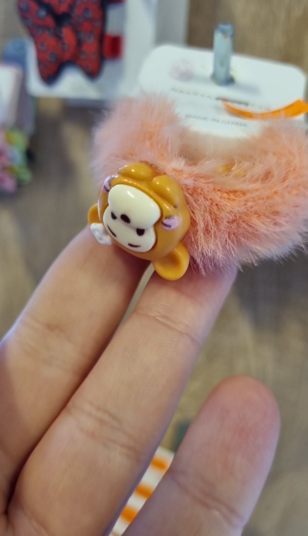 Beyaz Pastel Çocuk Saç Tokası Velcro - Görsel 4