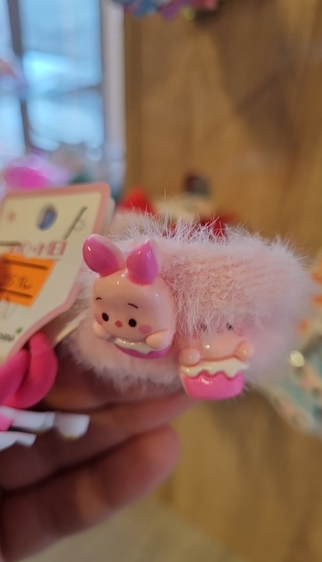 Beyaz Pastel Çocuk Saç Tokası Velcro - Görsel 2