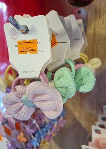 Pastel Renkli Lastikli Çocuk Saç Tokası - Görsel 2