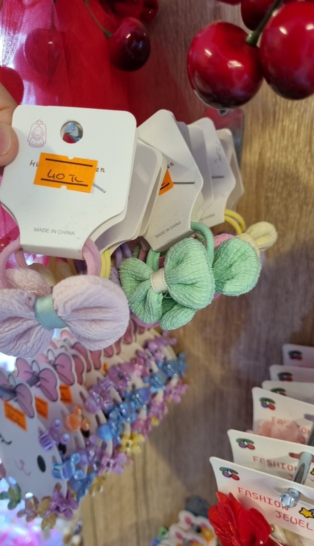 Pastel Renkli Lastikli Çocuk Saç Tokası - Görsel 3