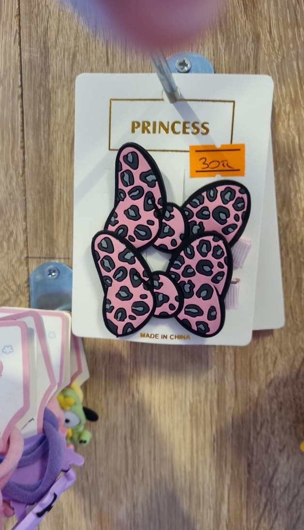 Renkli Fiyonk Desenli Minnie Mouse Çocuk Toka - Görsel 4